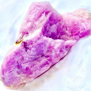 UV ACTIVE Kunzite Nigeria Purple Lilac Raw Natural Rough Crystal Mineral 10 oz